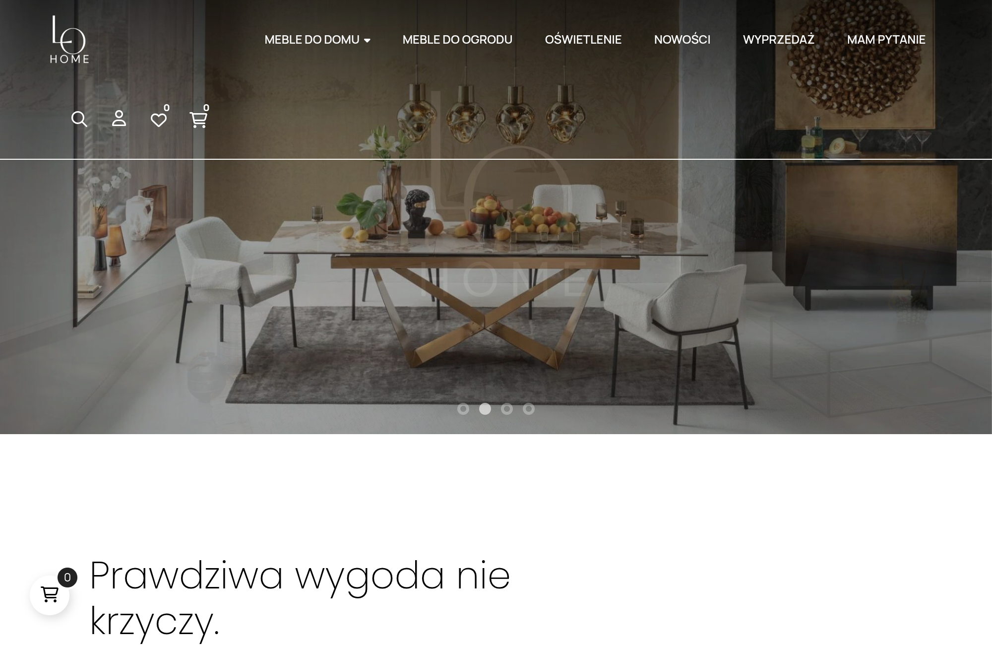 Zrzut ekranu strony głównej lohome.pl